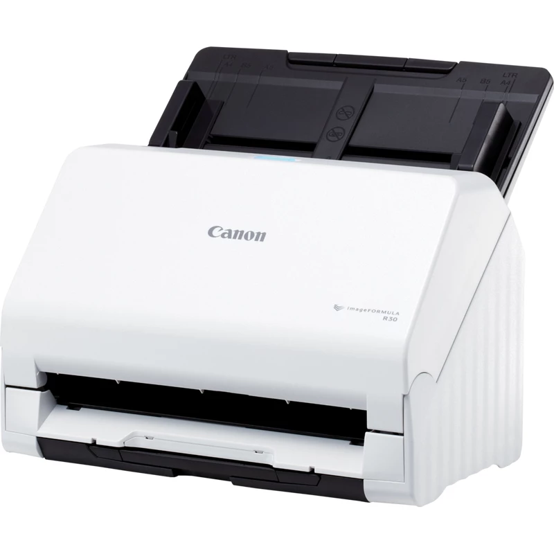 Canon imageFORMULA R30 Bezsterownikowy biurkowy skaner dokumentów, 216 x 356 mm, 600 x 600 DPI, skaner ADF + arkuszowy, biały, CIS, RGB LED