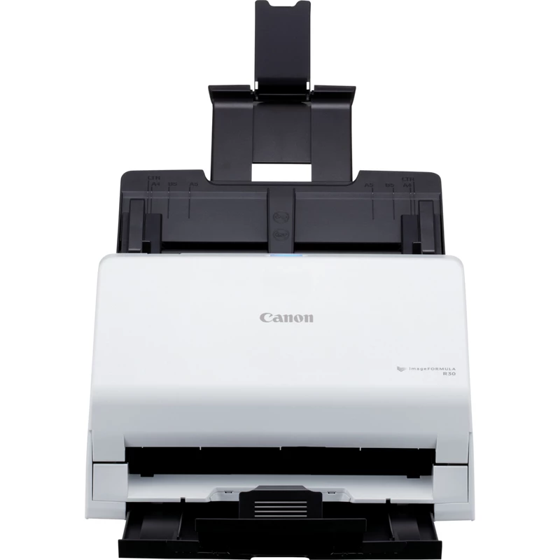 Canon imageFORMULA R30 Bezsterownikowy biurkowy skaner dokumentów, 216 x 356 mm, 600 x 600 DPI, skaner ADF + arkuszowy, biały, CIS, RGB LED