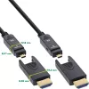 Kabel InLine HDMI AOC, Ultra High Speed HDMI, 8K4K, odłączana wtyczka, 10m