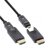 Kabel InLine HDMI AOC, Ultra High Speed HDMI, 8K4K, odłączana wtyczka, 80m