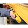 Trwały produkt poliuretanowy C25R czarno-żółty zaokrąglony 1000 mm