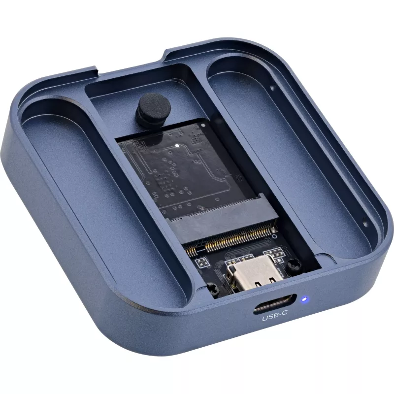 InLine Clip Case - Magnetyczna obudowa USB-C na dyski SSD SATA III i NVMe M.2