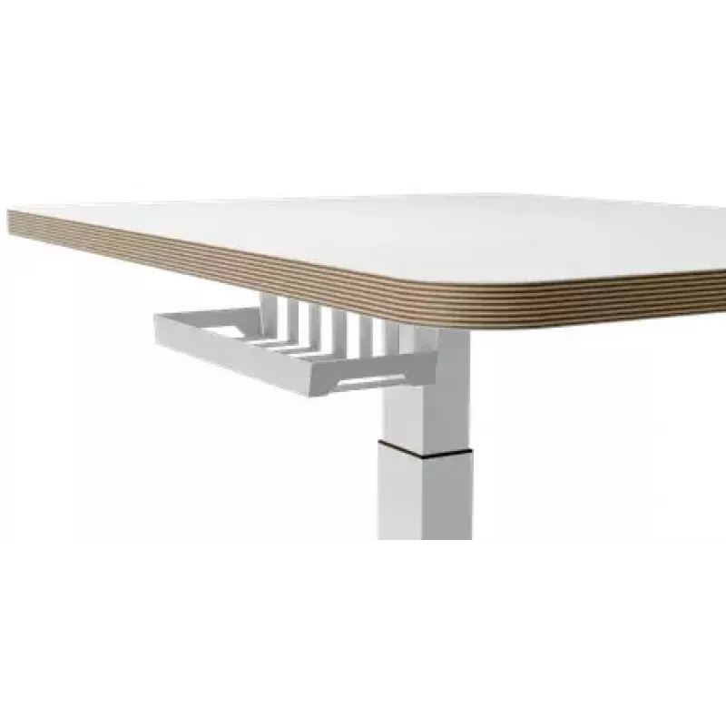 Blat biurka komputerowego Leitz 65340001 kwadratowy aluminium ciemnoszary 600x800x650 mm