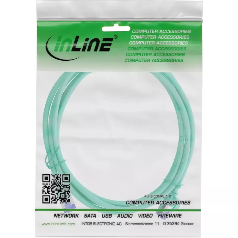 Kabel sieciowy InLine 74925G Zielony 25 m Cat6a S/FTP (S-STP)