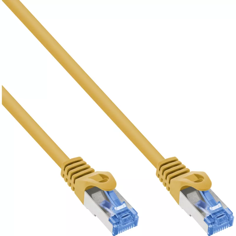 Kabel sieciowy InLine 72633Y żółty 0,3 m Cat6a S/FTP (S-STP)