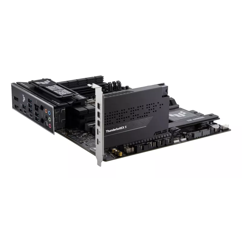 Karta interfejsu ASUS ThunderboltEX 5 — PCIe 4.0, Intel JHL9580, Mini DisplayPort, USB 2.0, 120 Gbit/s