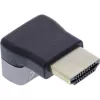 Adapter kątowy HDMI InLine 17991F HDMI A Czarny Szary Pozłacane styki