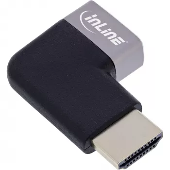 Adapter HDMI kątowy InLine 17991E czarny szary pozłacany