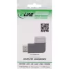 Adapter HDMI kątowy InLine 17991E czarny szary pozłacany