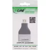 InLine 17991B Adapter HDMI A na Micro HDMI D Czarny Szary