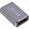 Przejściówka HDMI InLine 17991A szara pozłacana