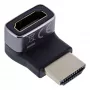 Przejściówka HDMI InLine 17991G czarno-szara ze złoconymi stykami