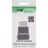 Przejściówka HDMI InLine 17991G czarno-szara ze złoconymi stykami