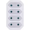 Adapter wtyczki zasilającej Typ F Typ C InLine 16471E Biały