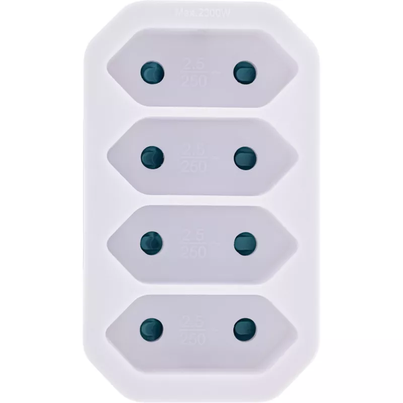 Adapter wtyczki zasilającej Typ F Typ C InLine 16471E Biały