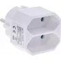 Adapter wtyczkowy Typ F Typ C Europlug Biały InLine 16471D