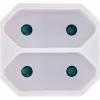 Adapter wtyczkowy Typ F Typ C Europlug Biały InLine 16471D