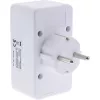 Adapter wtyczki zasilającej typ F InLine 16471B 2x typ C + typ F biały