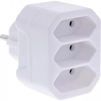 Adapter do gniazdka Type F Type C InLine 16471A biały