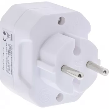 Adapter do gniazdka Type F Type C InLine 16471A biały