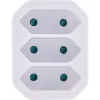 Adapter do gniazdka Type F Type C InLine 16471A biały