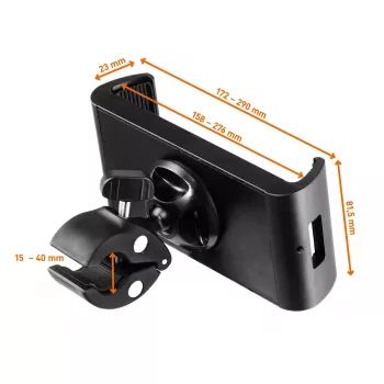 Pasywny uchwyt Durable Tought Clamp XL do komputerów mobilnych, telefonów, smartfonów, tabletów, UMPC, czarny