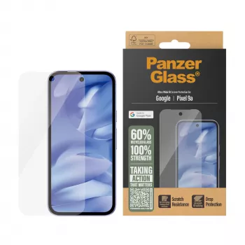 PanzerGlass Google Pixel 9a Ultra-Wide Fit ochrona ekranu odporna na zarysowania i wstrząsy