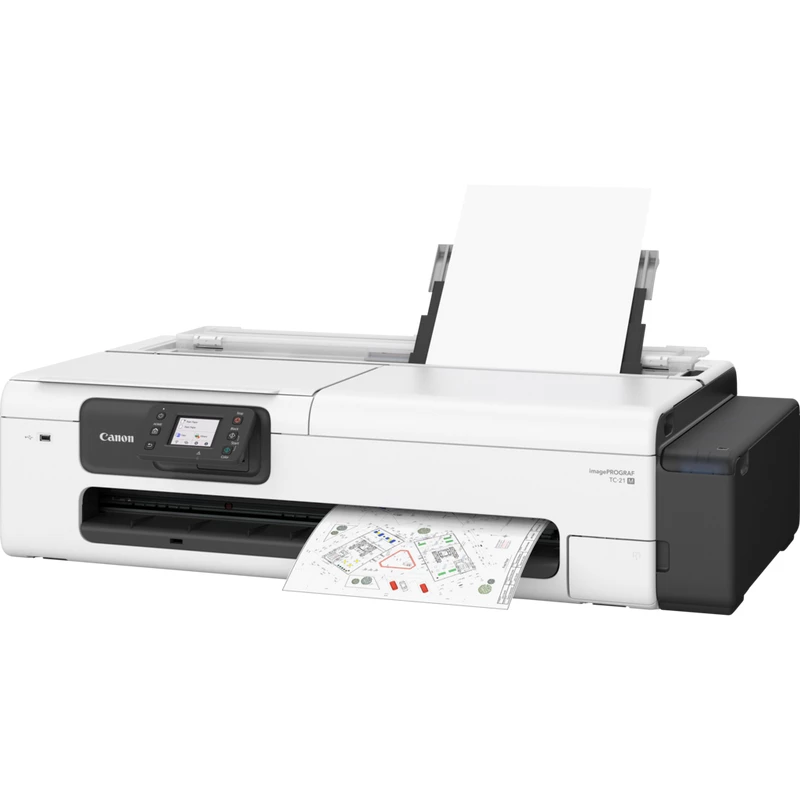 Wielkoformatowa drukarka atramentowa Canon imagePROGRAF TC-21M — kolor, 2400 x 1200 DPI, A1, Wi‑Fi, Ethernet, 1 GB pamięci