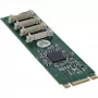 InLine 76660W Wewnętrzny adapter szeregowy M.2 Męski ASIX AX99100 4 Gbit/s