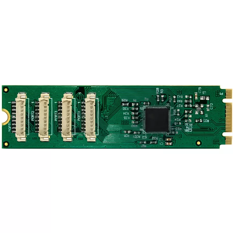 InLine 76660W Wewnętrzny adapter szeregowy M.2 Męski ASIX AX99100 4 Gbit/s