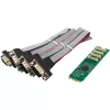 InLine 76660W Wewnętrzny adapter szeregowy M.2 Męski ASIX AX99100 4 Gbit/s