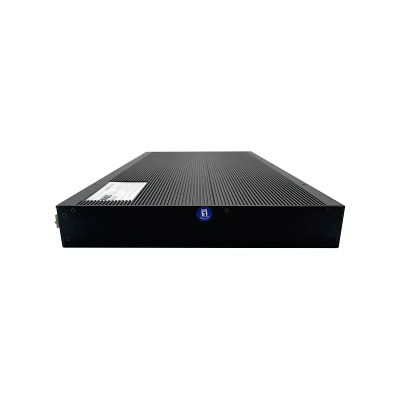 LevelOne 28-Port L2 Plus Managed PoE Industrial Switch, 4 x 1/2.5/10GbE SFP+, 24 PoE Outputs, 370W, 802.3AF/AT/BT PoE, 19 inch Rack Mount, -40°C to 80°C