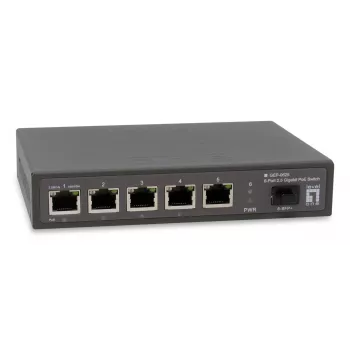 LevelOne GEP-0625 przełącznik sieciowy niezarządzalny 2.5G Ethernet (100/1000/2500) Power over Ethernet (PoE) czarny