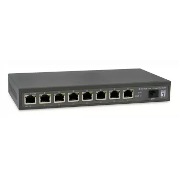 LevelOne GEP-0925 przełącznik sieciowy Niezarządzalny 2.5G Ethernet (100/1000/2500) Power over Ethernet (PoE) Czarny