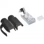 InLine Wtyk zaciskowy Cat.6A RJ45 ekranowany, 3-częściowy czarny 100 szt.