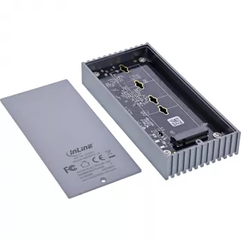 Zewnętrzna obudowa USB4 InLine 00031J — USB-C do M.2 NVMe SSD, 40 Gb/s, aluminium