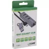 InLine 33380S koncentrator interfejsów USB 3.2 Gen 1 (3.1 Gen 1) Type-A + Type-C 5000 Mbit/s Szary