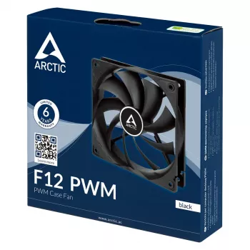 Wentylator ARCTIC Freezer F12 PWM 120 mm 230-1350 RPM 0,3 sona Czarny