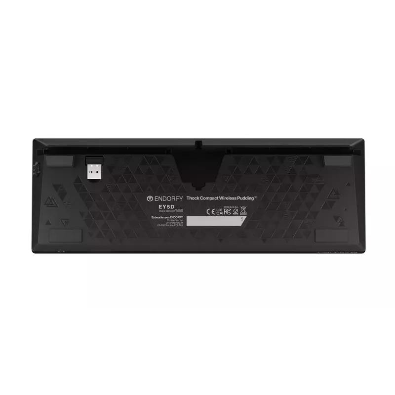 Klawiatura gamingowa ENDORFY Thock Compact RF Bezprzewodowa USB QWERTZ 61 klawiszy RGB LED
