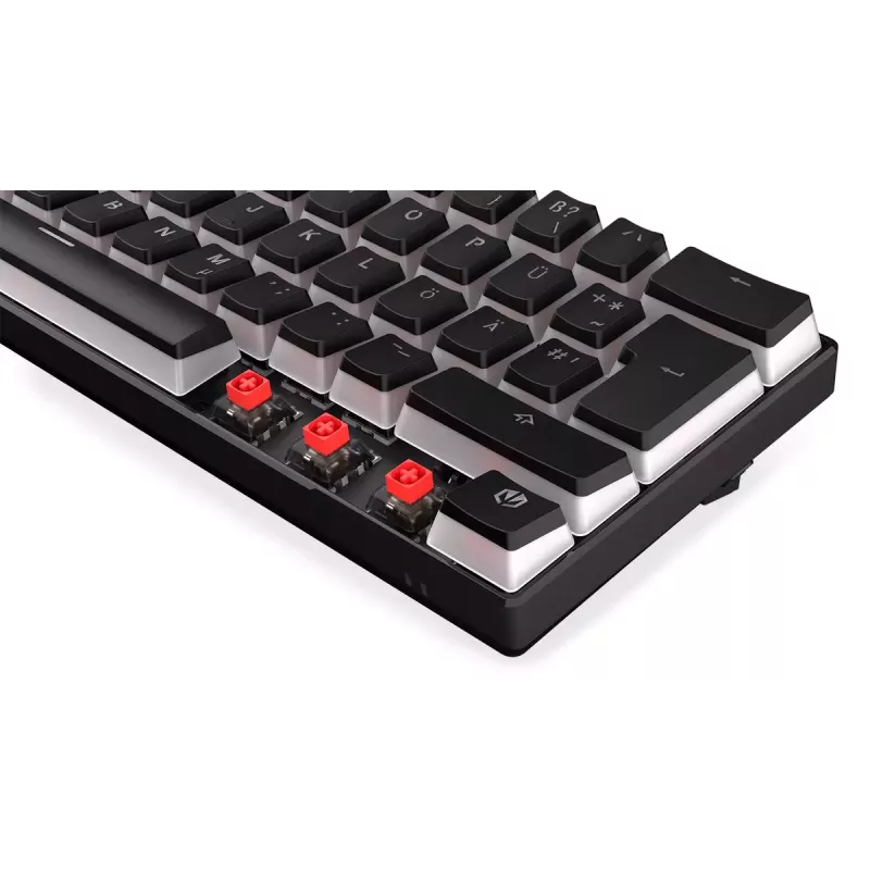 Klawiatura gamingowa ENDORFY Thock Compact RF Bezprzewodowa USB QWERTZ 61 klawiszy RGB LED