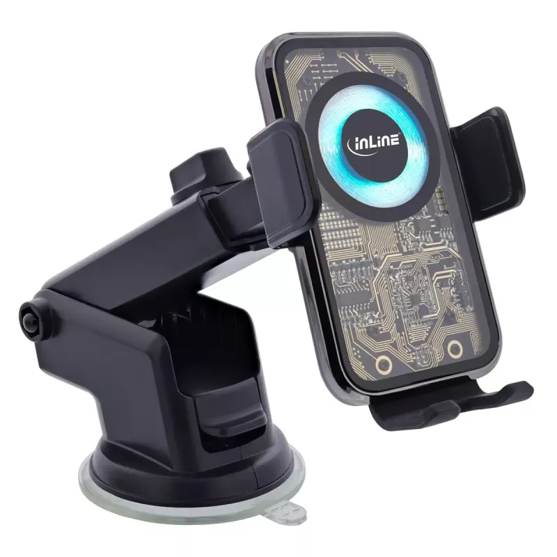 InLine 23156Q uchwyt Uchwyt pasywny Telefon komórkowy/Smartfon Czarny, Wielokolorowy