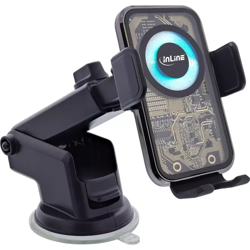 InLine 23156Q uchwyt Uchwyt pasywny Telefon komórkowy/Smartfon Czarny, Wielokolorowy