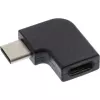 InLine USB 3.2 Gen.2 Adapter, USB-C męski / USB-C żeński, kątowy