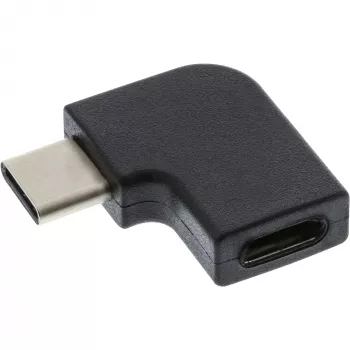 InLine USB 3.2 Gen.2 Adapter, USB-C męski / USB-C żeński, kątowy