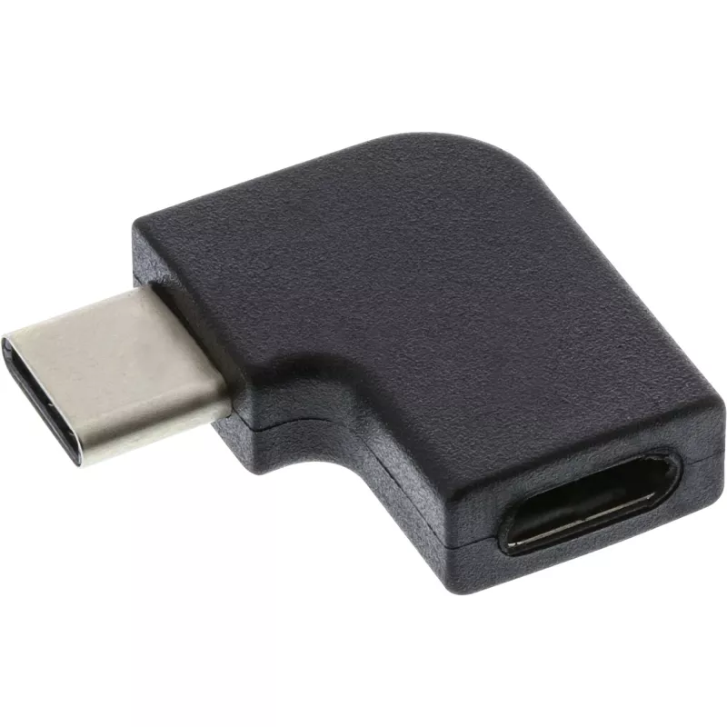 InLine USB 3.2 Gen.2 Adapter, USB-C męski / USB-C żeński, kątowy