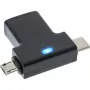 Adapter InLine USB 3.1/2.0 OTG T, wtyk USB-C lub Micro-USB na gniazdo USB-A