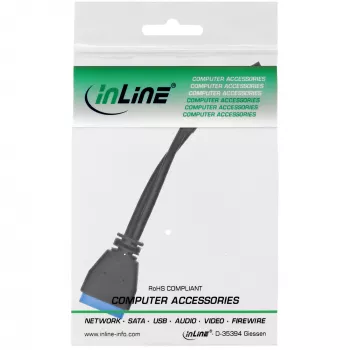 Wewnętrzny kabel InLine USB 2.0 na USB 3.0, złącze USB 2.0 / wewnętrzne USB 3.0, 0,30 m