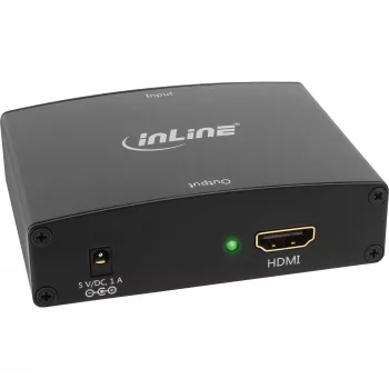Konwerter InLine VGA + Audio na HDMI Wejście VGA i dźwięk RCA Wyjście HDMI