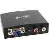 Konwerter InLine VGA + Audio na HDMI Wejście VGA i dźwięk RCA Wyjście HDMI