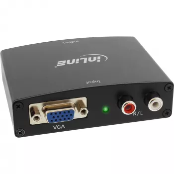 Konwerter InLine VGA + Audio na HDMI Wejście VGA i dźwięk RCA Wyjście HDMI
